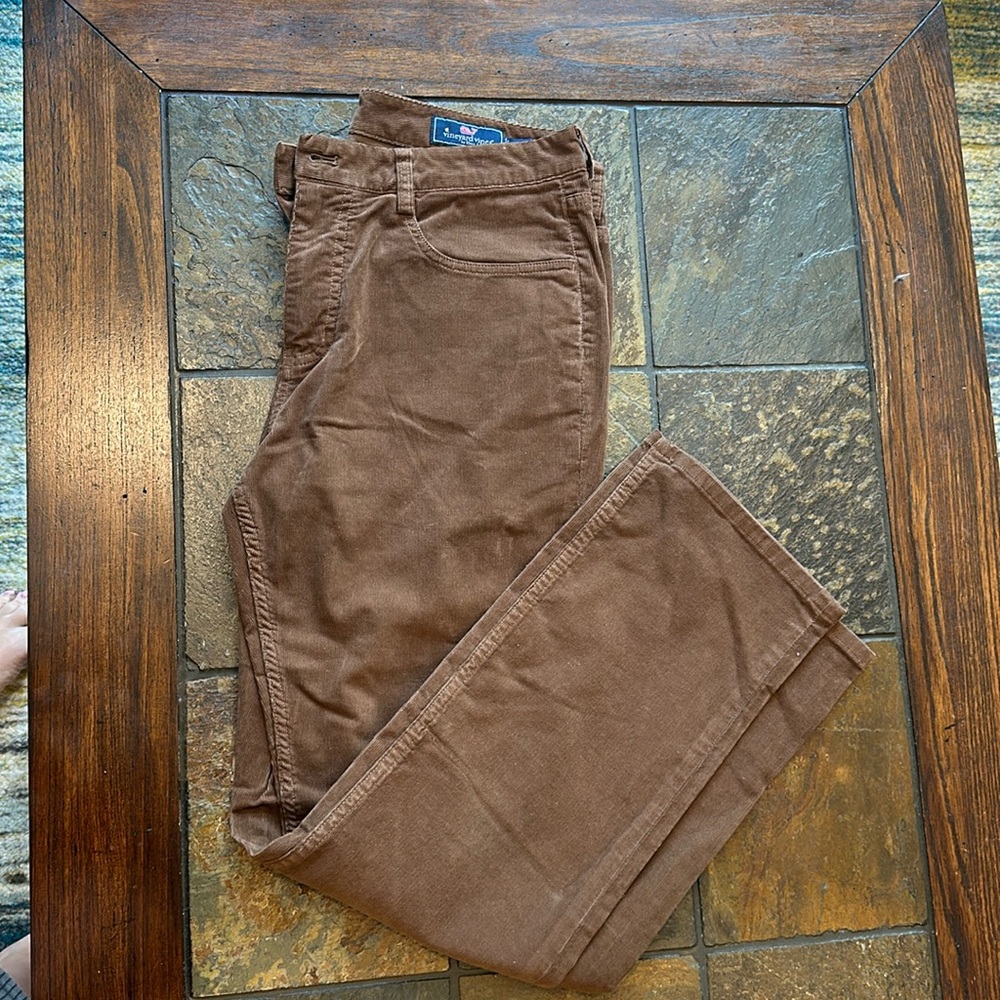 Vineyard vines brown corduroy pants, like new, 32x30